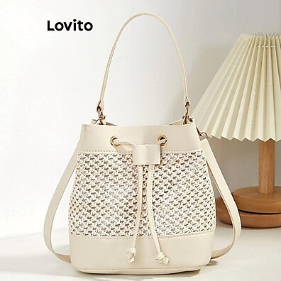 Bolsa de Palha Lovito: Estilo Casual e Colorido
