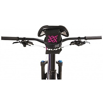 Bolsa de Selim HUPI Hugs Rosa: Leve Tudo no Pedal!