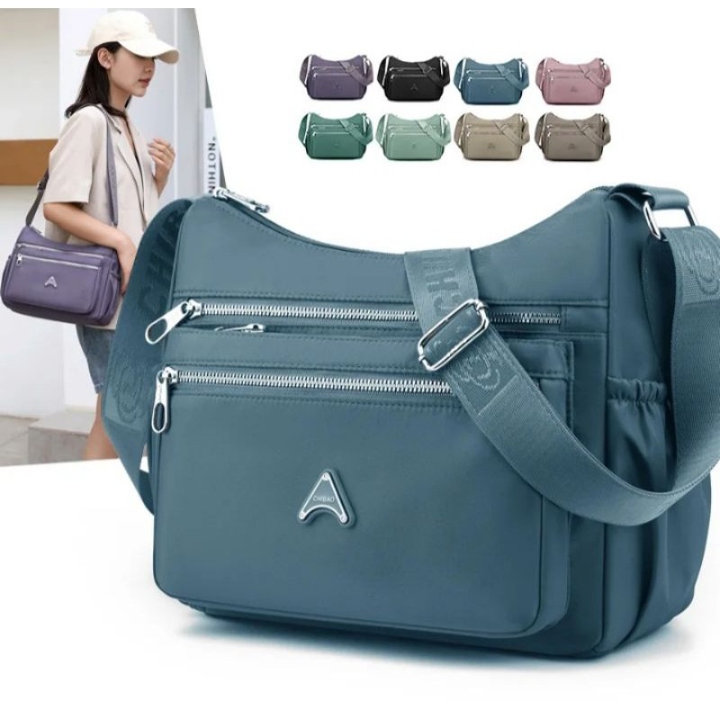 Bolsa Feminina de Ombro Impermeável com Múltiplos Compartimentos