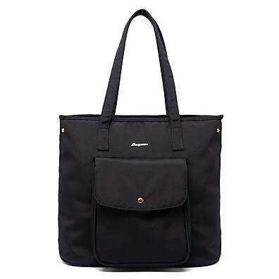 Bolsa Maternidade Lequeen Preto Impermeável com Bolso Térmico