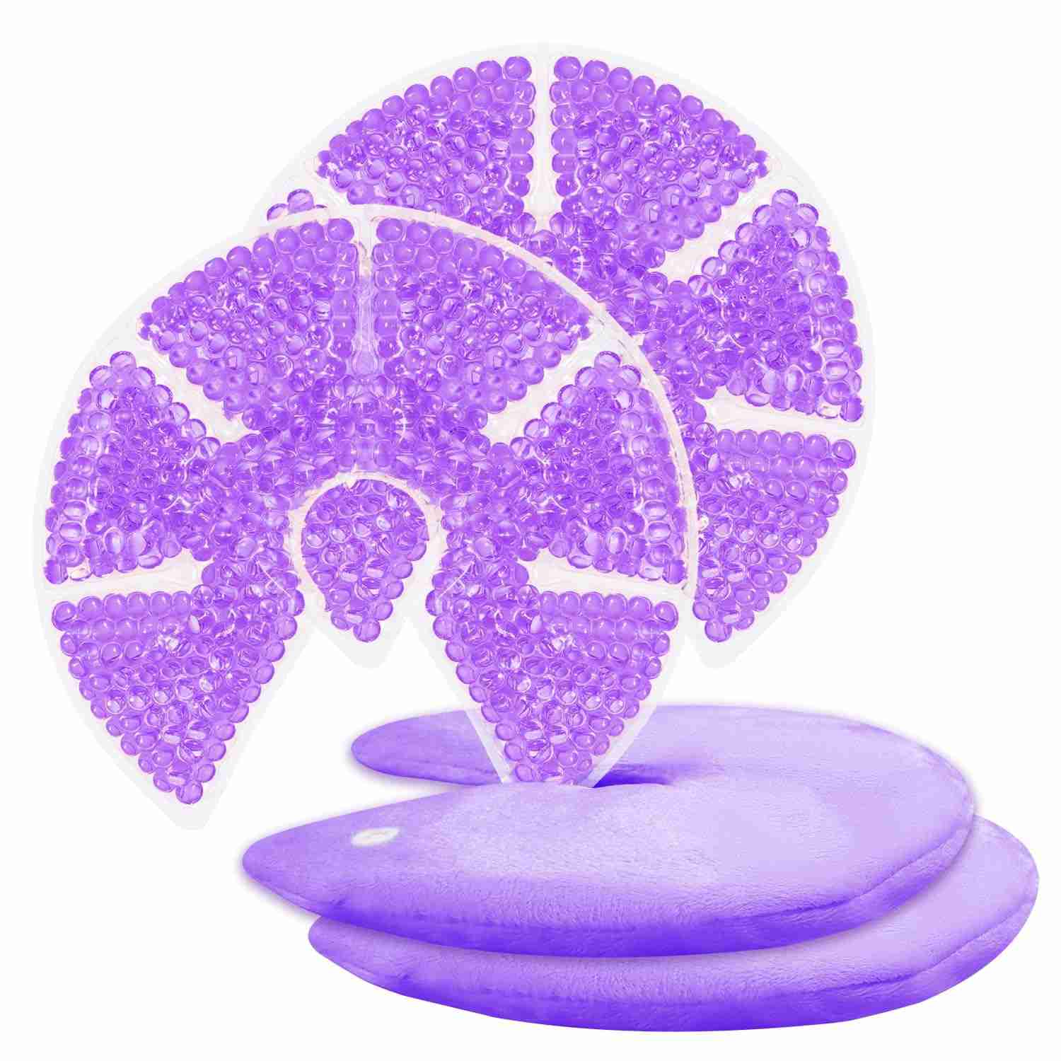 ZNÖCUETÖD Bolsas de Gelo com Contas de Gel para Seios – Alívio Frio/Quente para Amamentação, Mastite e Inchaço