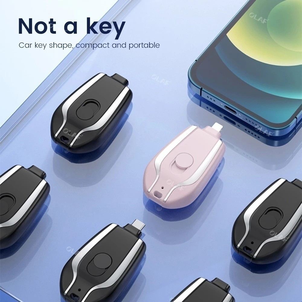 Kit 2 Carregadores Portáteis Mini 1500mAh – Poder no Seu Bolso