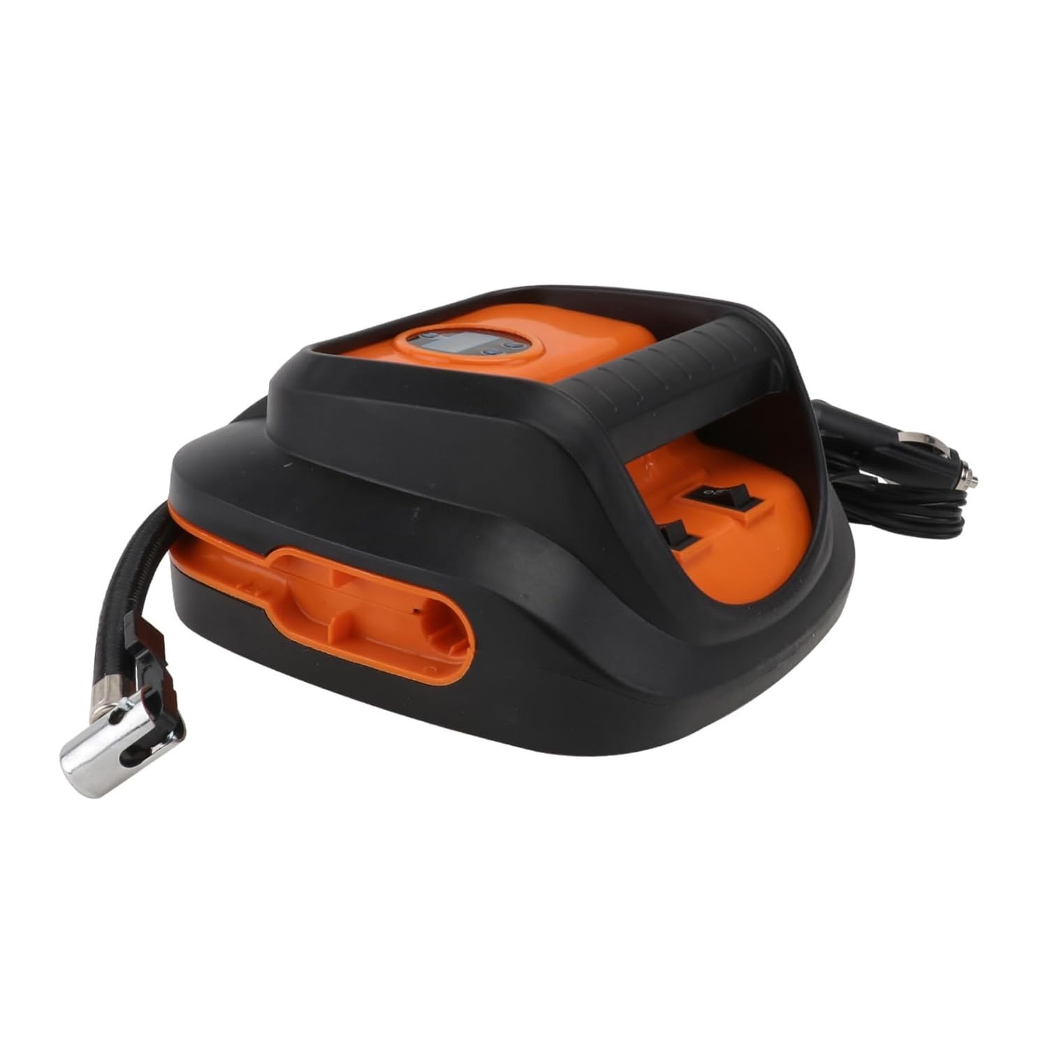 Inflador de Pneu Digital para Carro com Luz LED - Bomba de Ar Automática e Display Inteligente