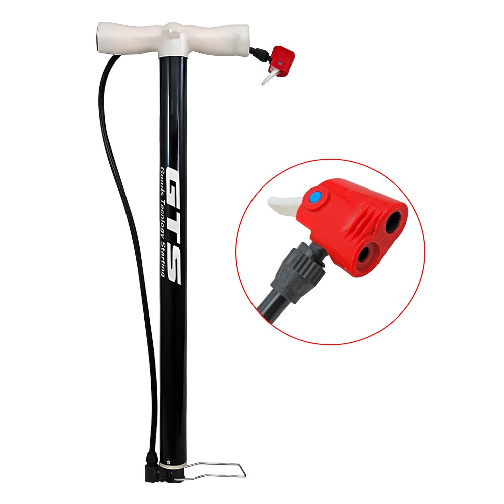Bomba de Aço 35x590 Blister GTS Preta: Enchimento Rápido e Prático