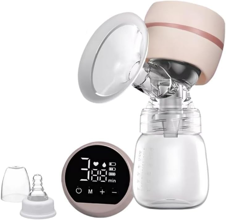 Bomba de Tirar Leite Elétrica Portátil com Tela LED - 9 Níveis de Sucção Silenciosa + Protetor de Silicone 22mm
