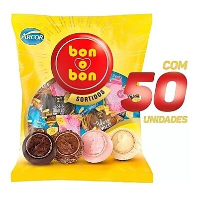 Bombom Bon o bon Sortido 750g Arcor – Delícia em Cada Mordida