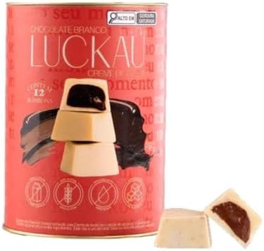 Bombom Creme de Avelã e Chocolate Branco - Luckau - 198g