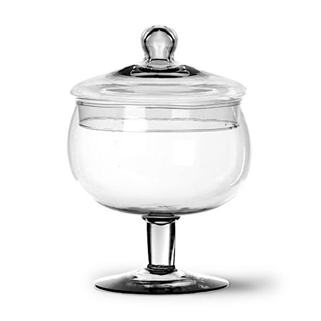 Bomboniere Maracanã 2L: Vaso de Vidro com Tampa para Presentes e Decoração