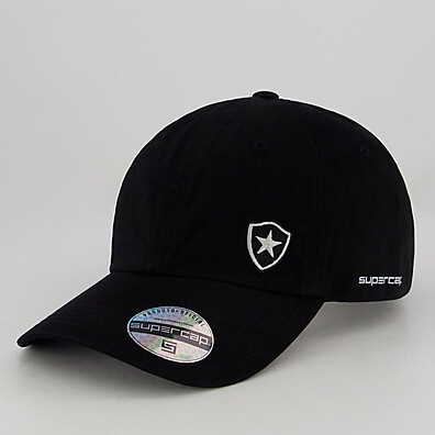 Boné Botafogo Preto Bordado – Estilo e Conforto em um Só