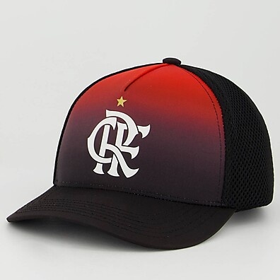 Boné Flamengo Americano: Preto e Vermelho!
