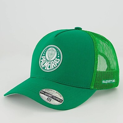 Boné Palmeiras Trucker Verde: Estilo e Paixão no Tamanho Único
