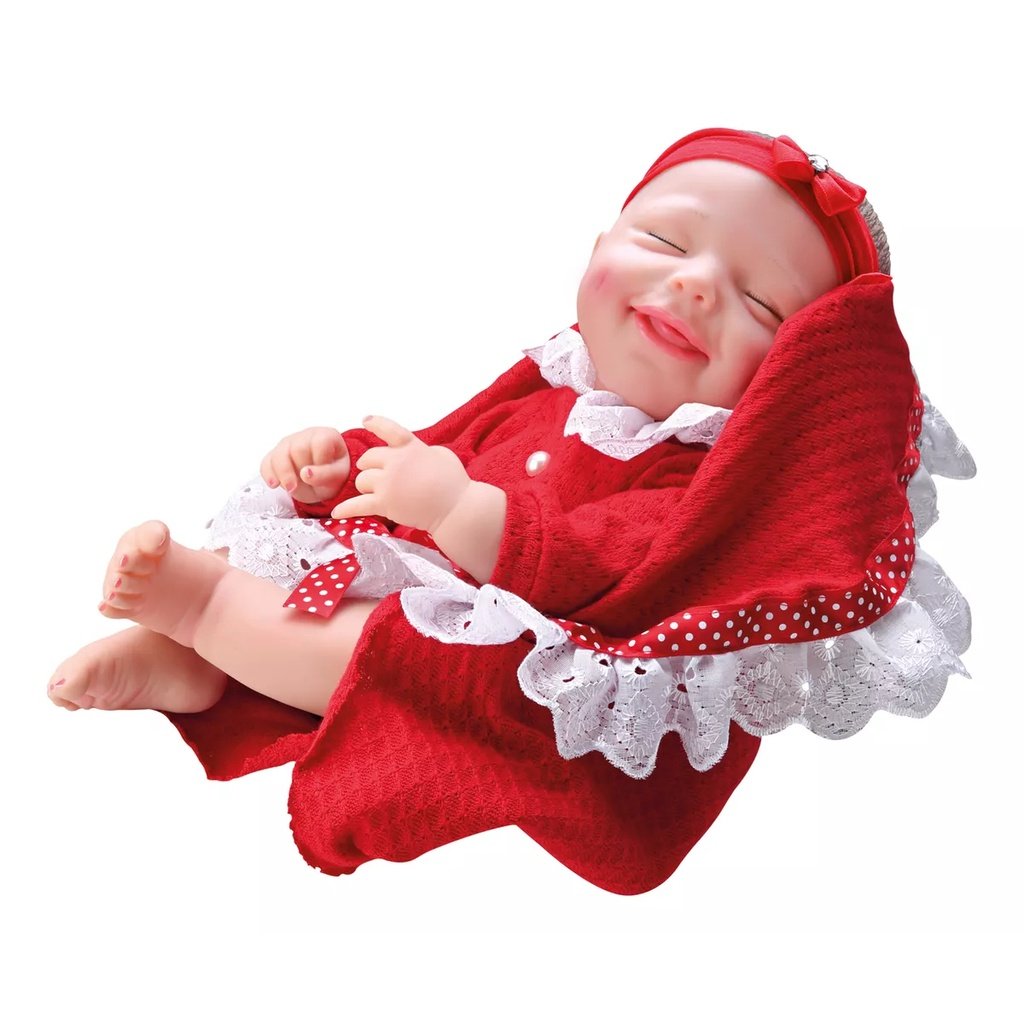 Boneca Bebê Newborn Collection Divertoys: Chupeta e Macacão