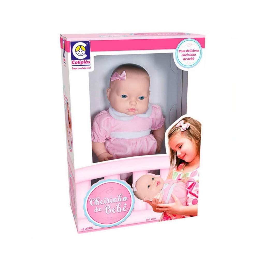 Boneca Cheirinho de Bebê 36cm Cotiplás: Encante sua Pequena Mamãe!