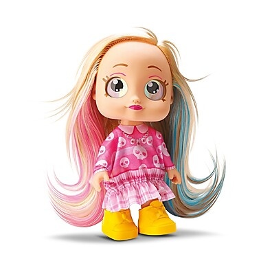 Boneca Diver Monster Rosa com Olhos que Brilham no Escuro