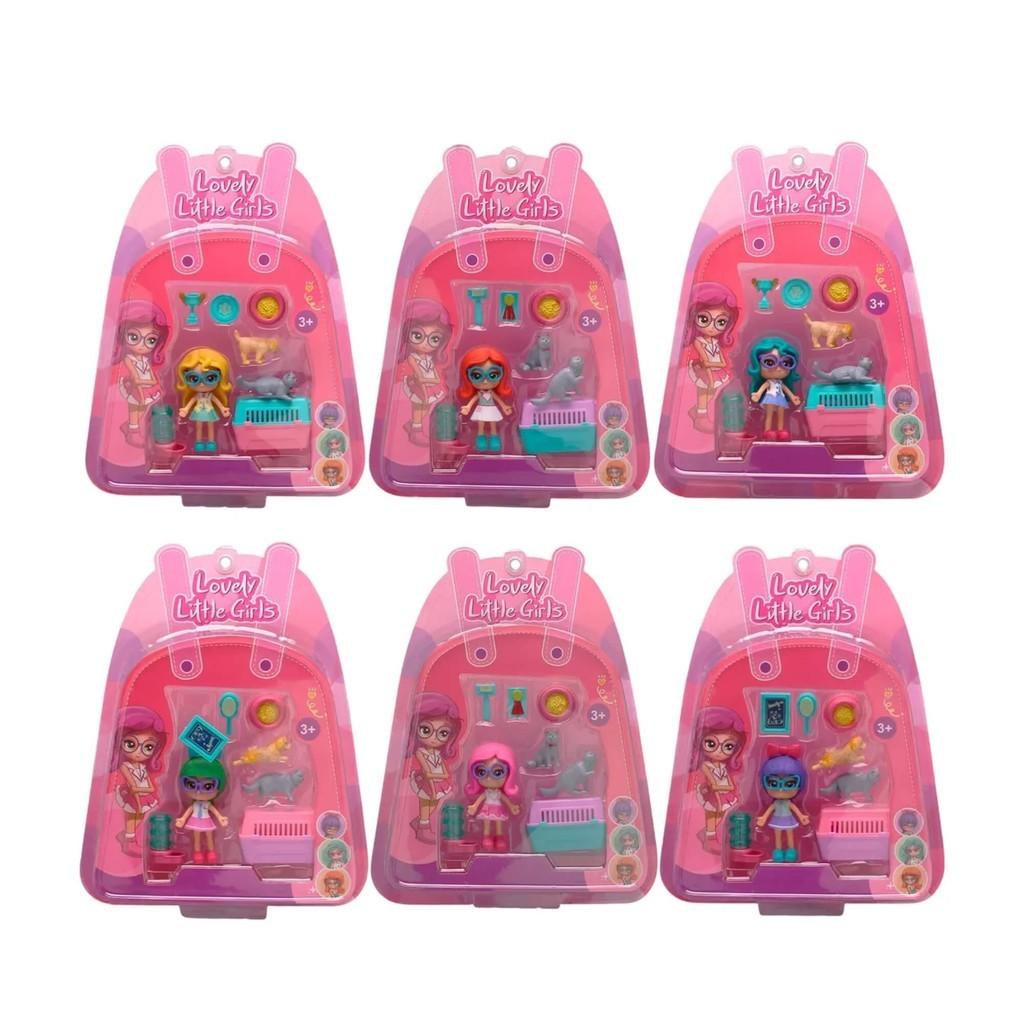 Boneca Lovely Little Girls Pet Shop Multikids: Diversão Garantida!