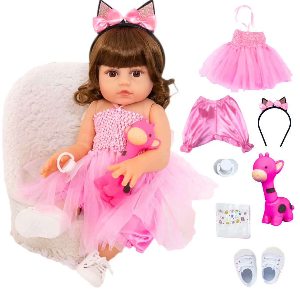 Boneca Reborn Bailarina de Silicone: Realismo e Encanto!