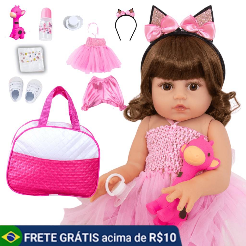 Boneca Reborn Bailarina: Realismo e Banho!