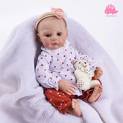 Boneca Reborn Corações Felizes: Realismo e Fofura!