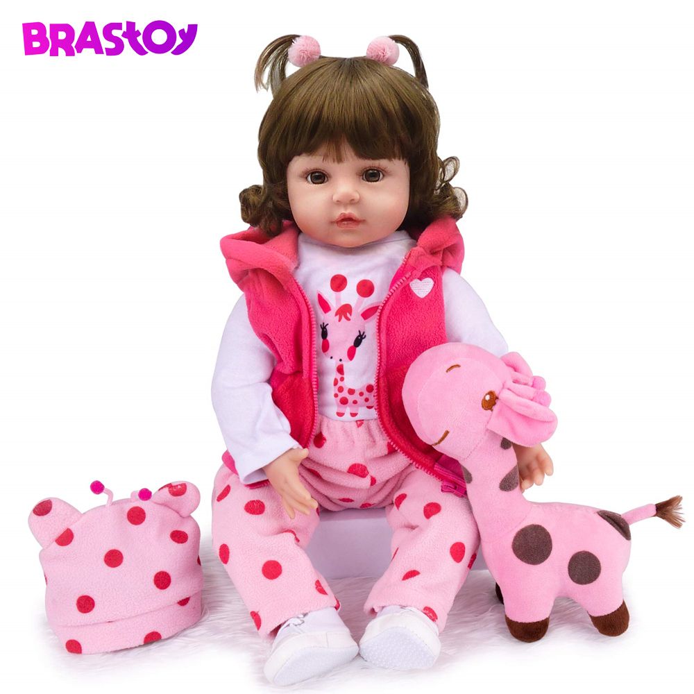 Boneca Reborn de Silicone 48cm – Banho e Realismo!