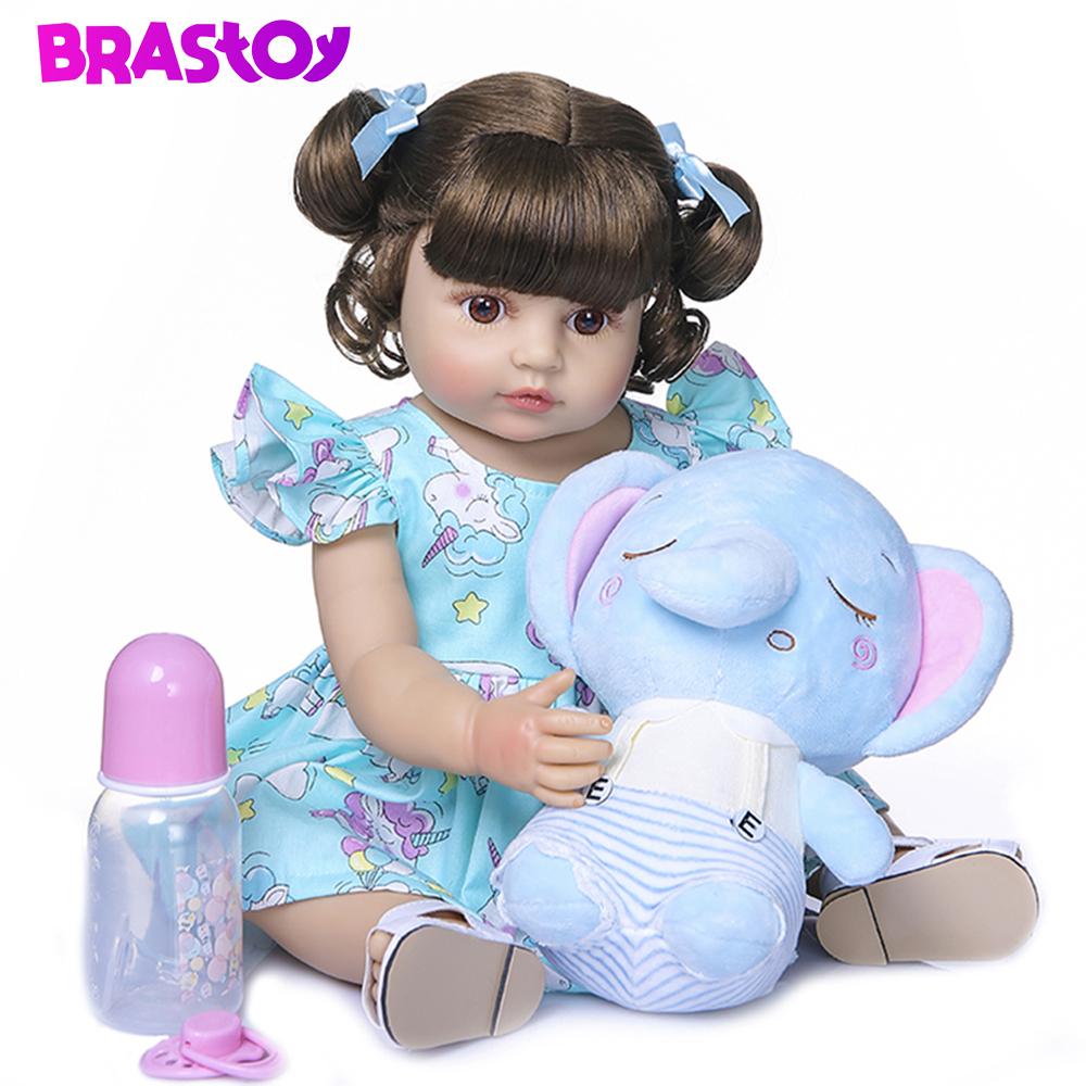 Boneca Reborn de Silicone 55cm: Realismo e Carinho!
