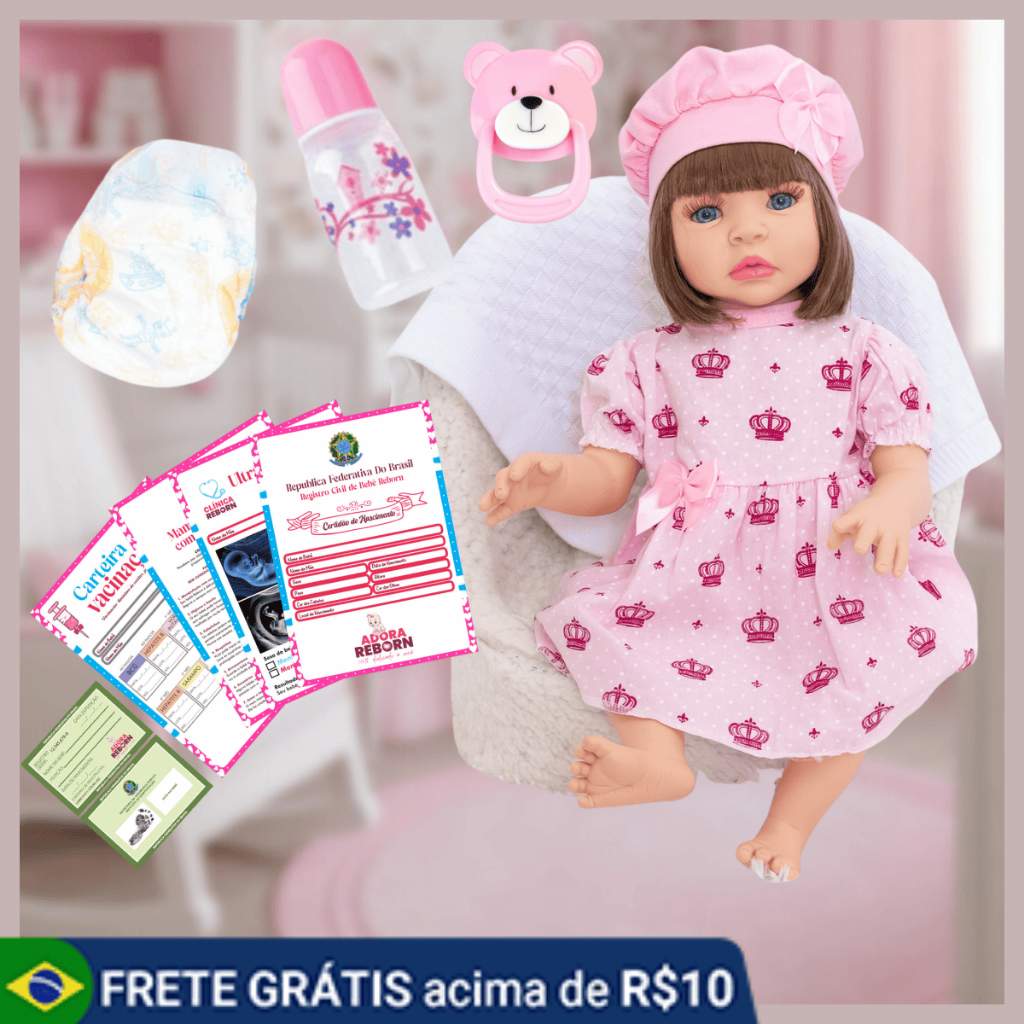 Boneca Reborn Silicone: Banho e Realismo!