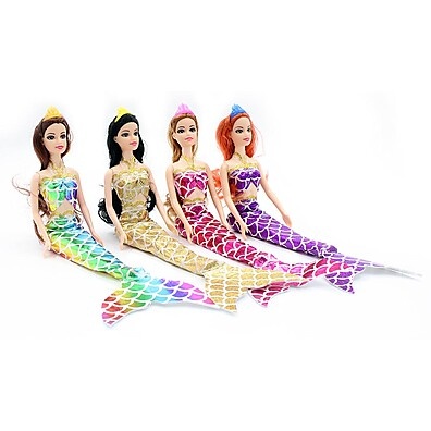 Bonecas Sereia Dream Doll: Kit 4 Cores!
