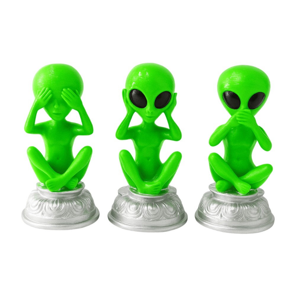 Boneco Alienígena Neon: Decoração Criativa para Seu Espaço
