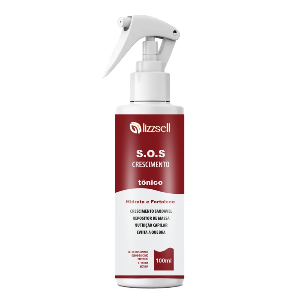 Kit SOS Crescimento Capilar LizzSell®: Cresça cabelos mais fortes e bonitos