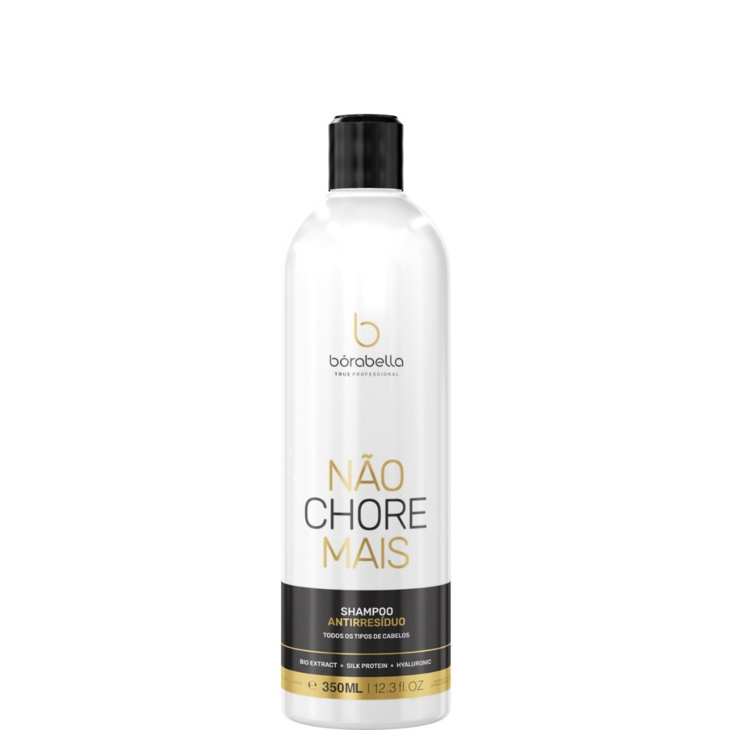 Borabella Não Chore Mais Shampoo Antirresíduo – Limpeza Suave e Hidratação