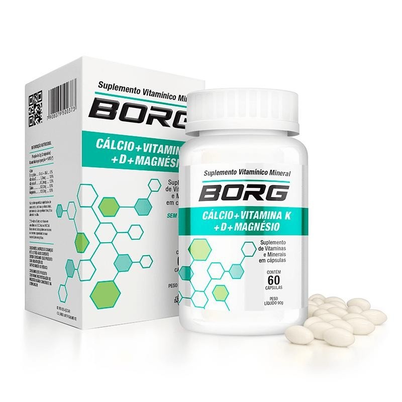 Borg Cálcio + D + K + Magnésio: Saúde Óssea Forte