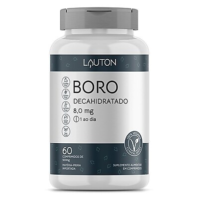 Boro Vegano 8,0mg Lauton: Saúde Óssea e Mais!