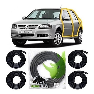 Borracha de Porta Lateral: Kit 4 Metros