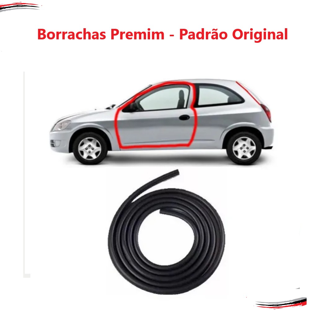 Borracha de Porta Premium: Corsa, Celta e Prisma