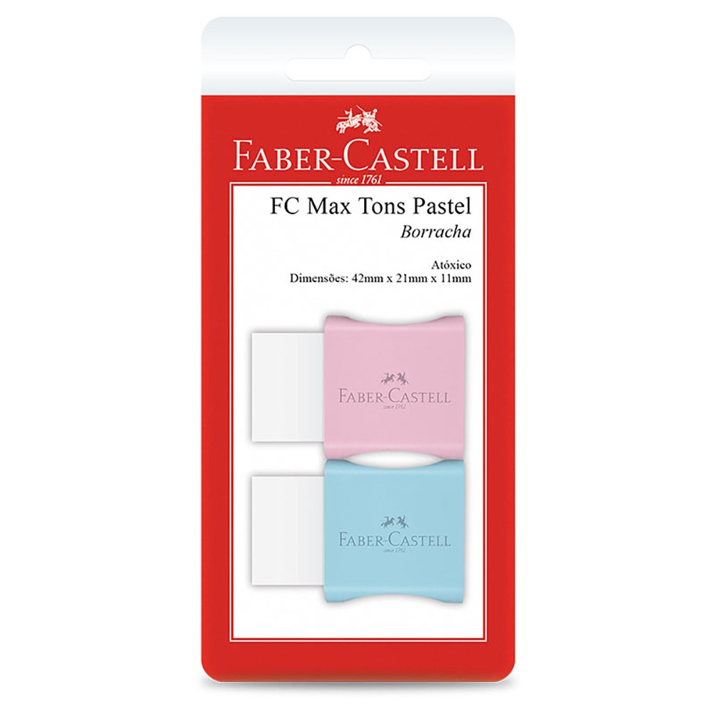 Borracha Faber-Castell Max Pastel: Apague Sem Esforço!