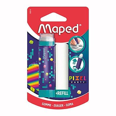 Borracha Maped Pixel Party: Limpeza e Praticidade!