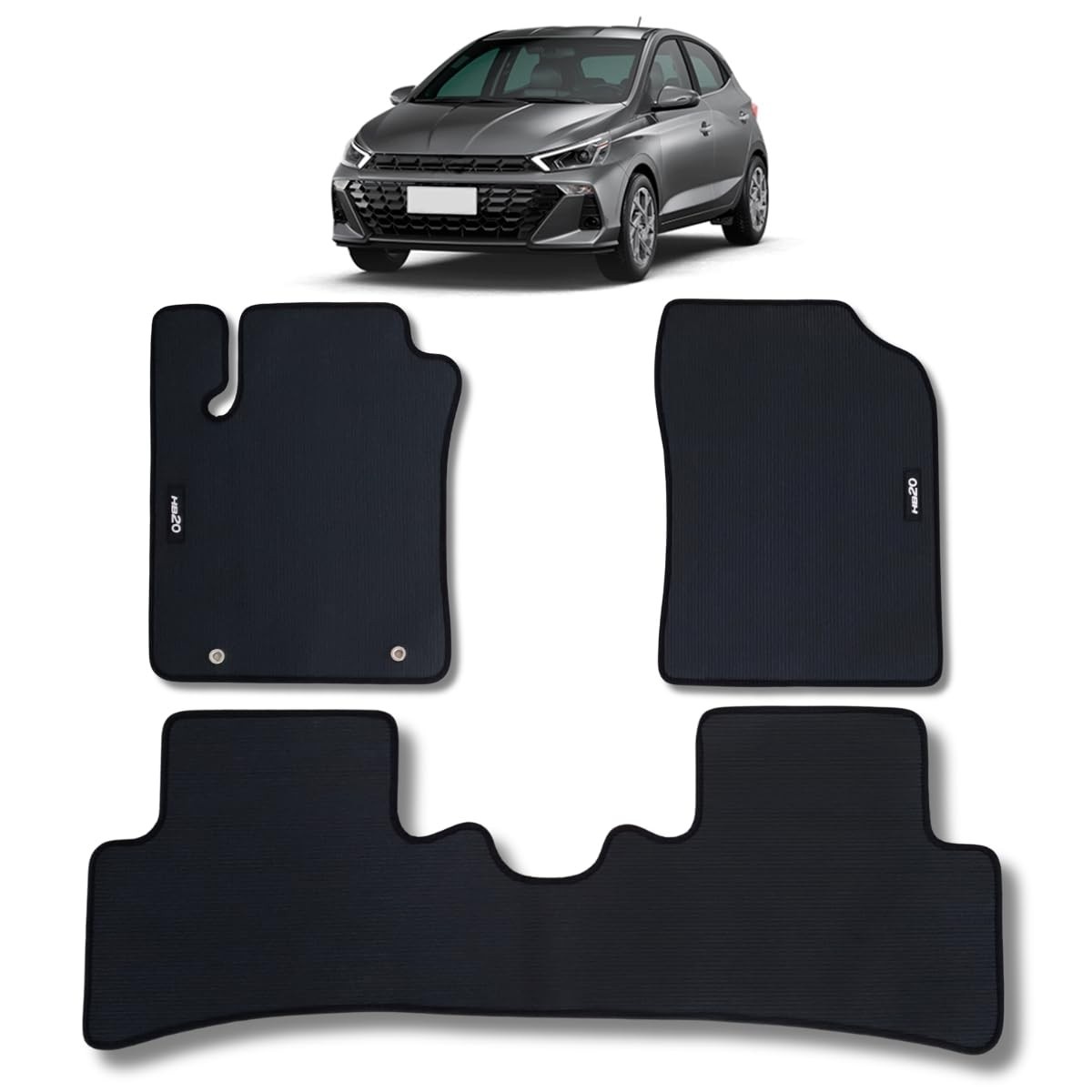 Tapete Borracha HB20 Hatch 2023-2025: Proteção Total e Design Premium