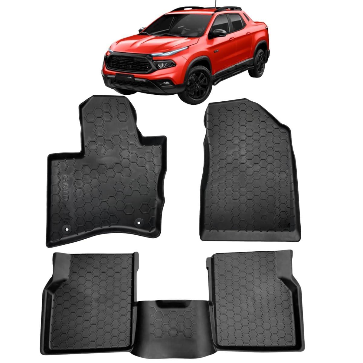 Tapete Bandeja Borracha Fiat Toro 2016-2025: Proteção Total e Design Inteligente
