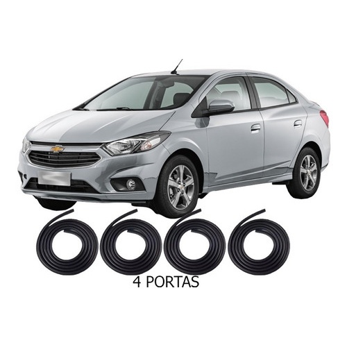 Borrachas Vedação Prisma: Kit Completo 2013-2020