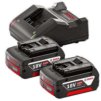 Bosch 18V 4Ah: Kit Bateria + Carregador