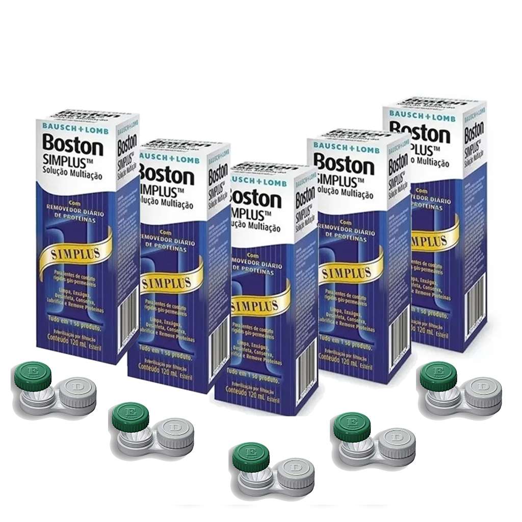 Boston Simplus 120ml: Limpeza Total para Suas Lentes