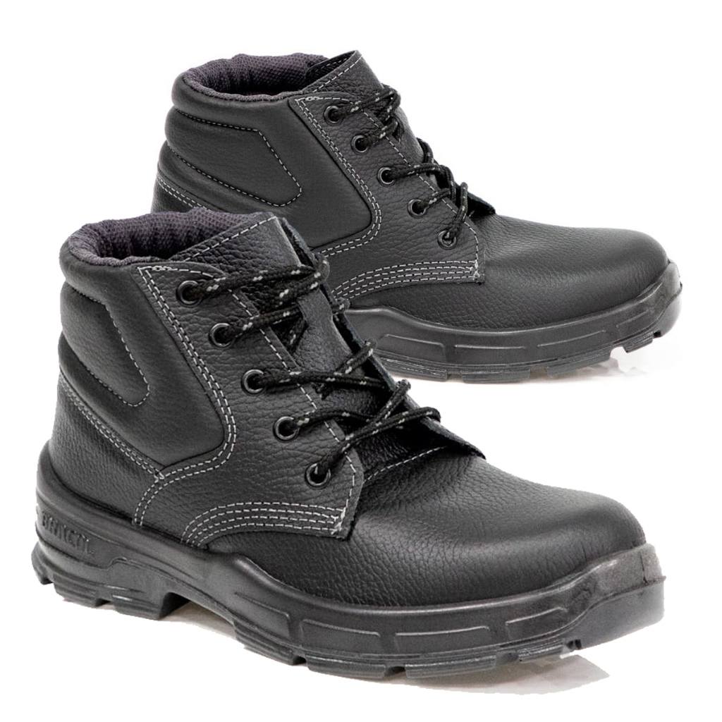 Bota de Segurança Bracol com Bico PVC e Solado Bidensidade – Proteção e Conforto para o Trabalho