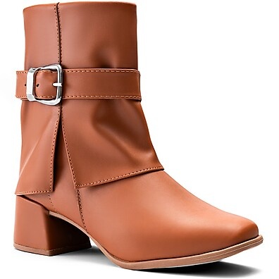 Bota Feminina Caramelo: Conforto e Estilo!