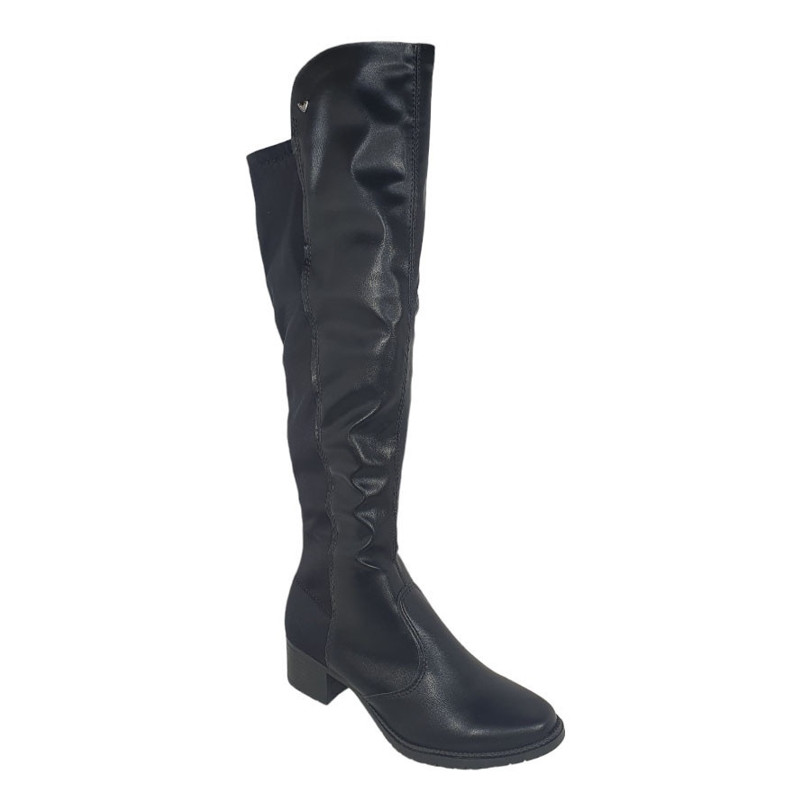 Bota Feminina Mississipi MI604: Cano Alto Confortável com Salto Bloco