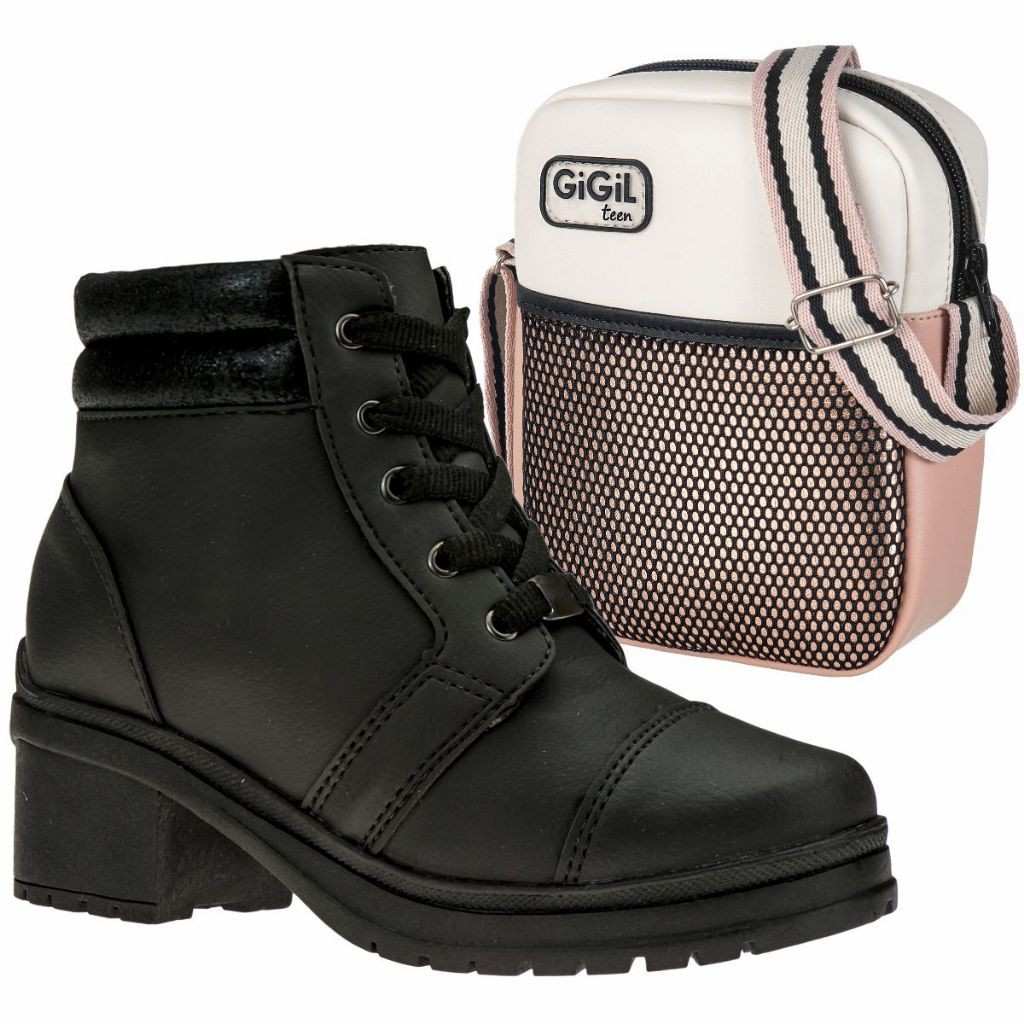 Bota Infantil + Bolsa: Estilo e Conforto!