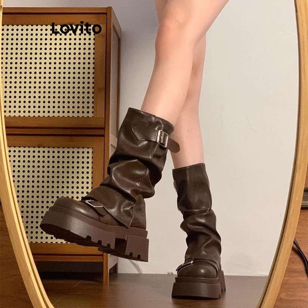 Bota Lovito Marrom: Estilo Retrô e Conforto!