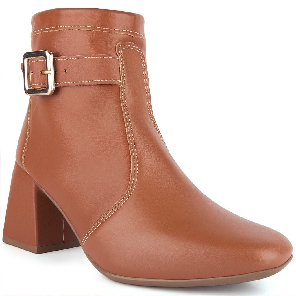 Bota Salto Grosso 7cm: Estilo e Conforto!