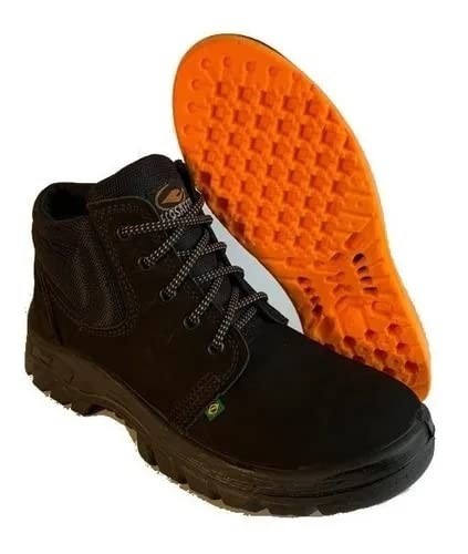 Bota de Segurança Ecosafety PS136-AB: Proteção e Conforto para Seus Pés | Bico de Aço | Couro Nobuck Preto (Tamanho 41)