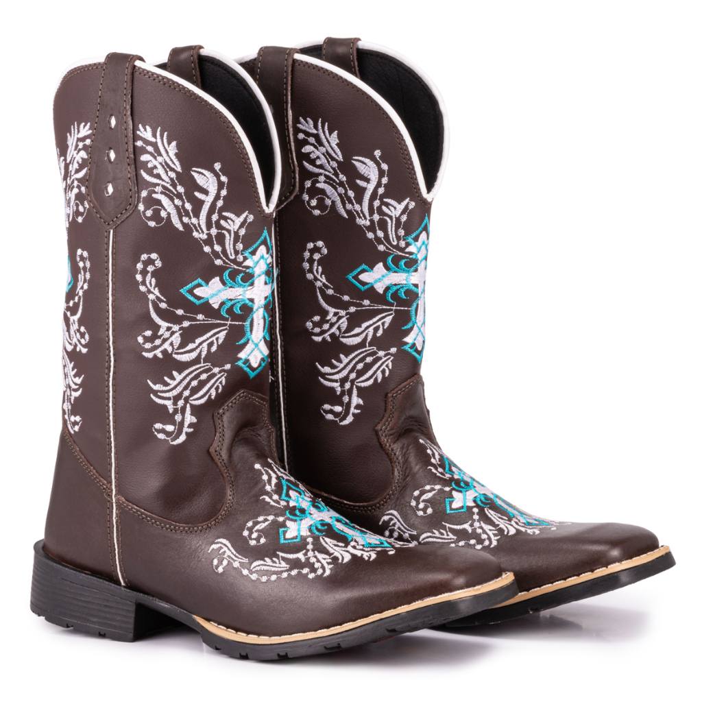 Bota Texana Azul: Estilo e Conforto Country