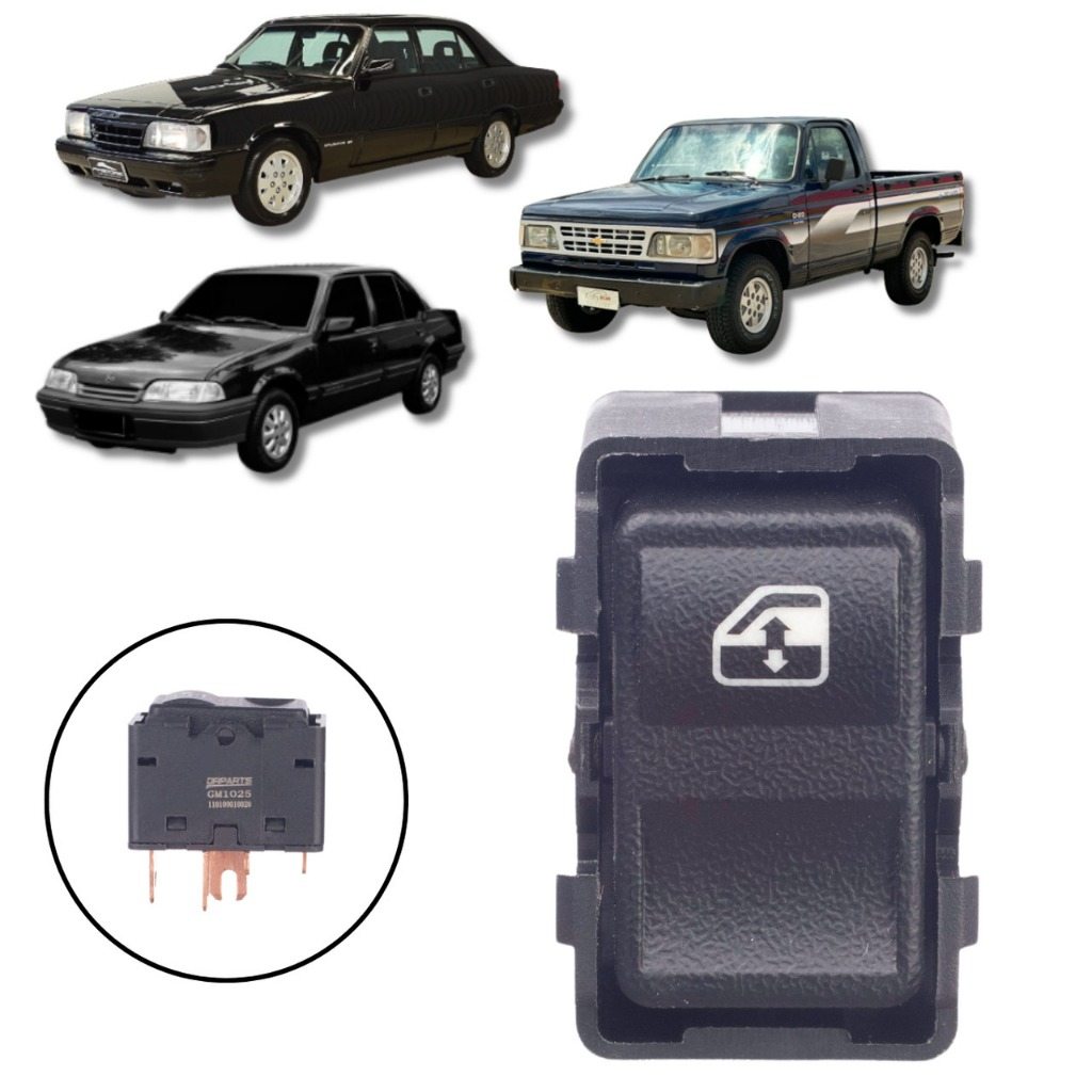 Botão de Vidro Elétrico GM D20 1988: Qualidade e Durabilidade para Seu Carro