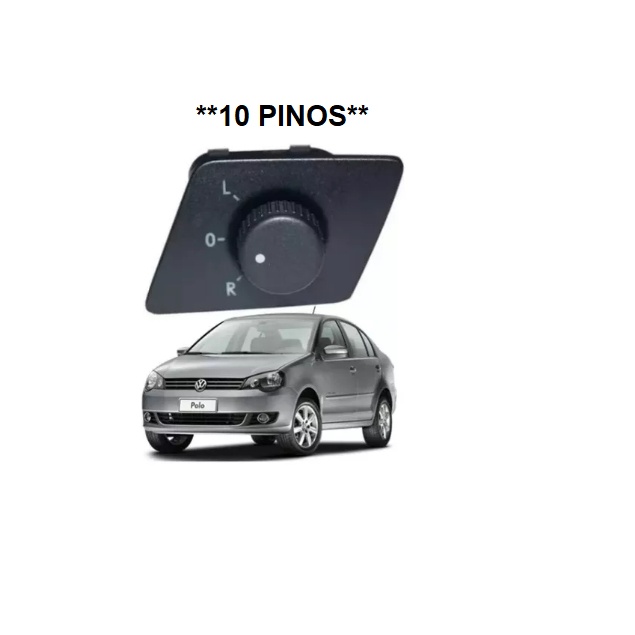 Botão Interruptor Retrovisor Elétrico Volkswagen Polo 6Q1959565 – 100% Original